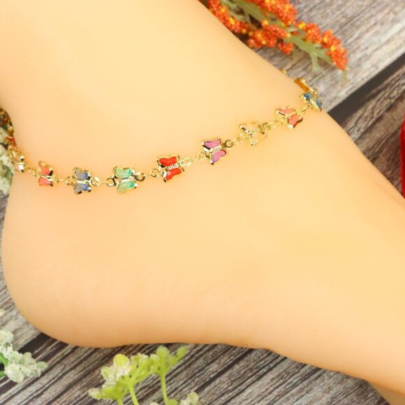 "Elegant Handmade Anklet – Delicate Jewelry for Women, MAR091814 - Picture 1 of 10